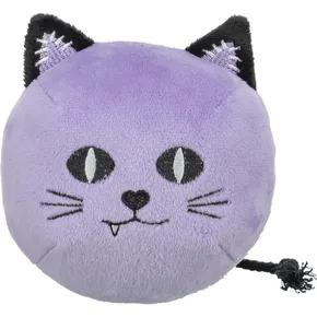 Katze HALLOWEEN, Plüschspielzeug mit Geräusch, 10 cm, lila - BEGRENZTES ANGEBOT